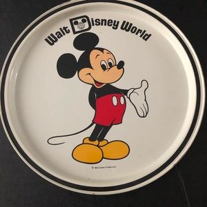 Vintage Disney Mickey Mouse metal tray